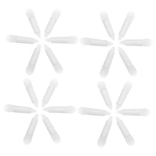 WEKADRIN 50 Stück Teiliges Silikonbeschichteter Lippen und Lidschattenapplikatoren mit Glitzereffekt Wiederverwendbar Transparent Vielseitig für Lippenstift Crememasken und Lidschatten von WEKADRIN
