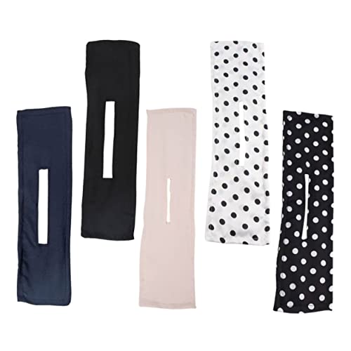 WEKADRIN 5st Rotierendes Haarband Haar Donuts Für Brötchen Große Haarspangen Haargummis Haardampfer Haarbandanas Für Frauen Gebäck Friseur Brötchenmacher Pferdeschwanz Haarschmuck Stoff von WEKADRIN