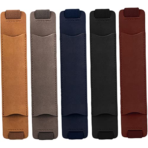 WEKADRIN 5stücke Elastische Pu Leder Stifthalter Für Notizbücher wasserdichte Und Kratzfeste Stiftetuis Und Weinrot Praktische Stifthalter Für Schule Und Büro von WEKADRIN