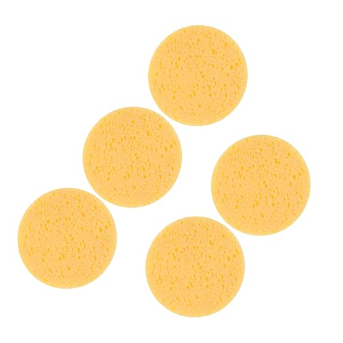 WEKADRIN 5stücke Runde Make-up-schwämme Aus Hautfreundlichem Material Wiederverwendbare Und Praktische Entferner-pads Für Sanfte Gesichtsreinigung Und Make-up-entfernung Für Frauen Und von WEKADRIN