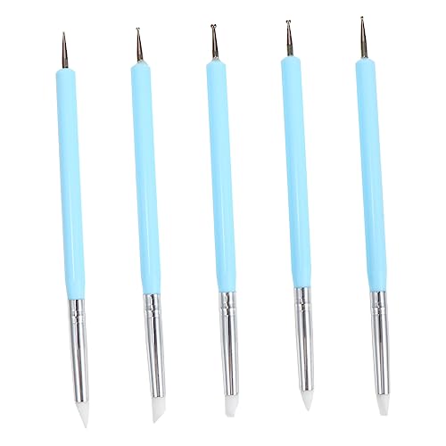 WEKADRIN 5stücke Teiliges Dual- Nagelkunst Dotting Pen Silikon Malpinsel Für Präzise Designs Für Nagelsalons Und -projekte Leicht Und Komfortabel Der Anwendung WEKADRIN 5stücke Teiliges Dual- Nagelkunst Dotting Pen Silikon Malpinsel Für Präzise Designs Für Nagelsalons Und -projekte Leicht Und Komfortabel Der Anwendung von WEKADRIN