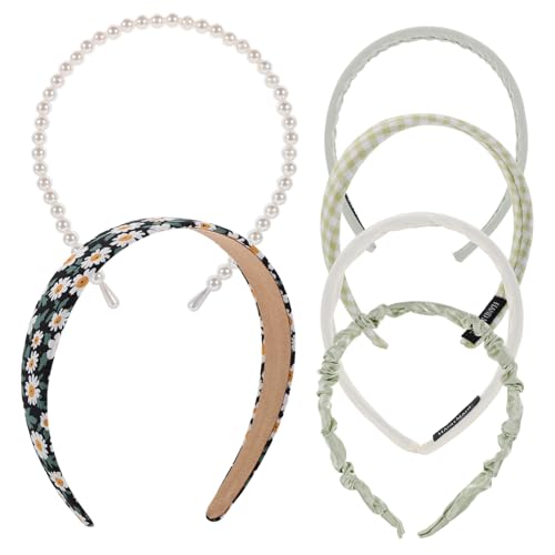 WEKADRIN 6 Stck Teiliges Stirnband Damen Leichtes Komfortables Haarband Modisch Süßes Design in Geeignet für Partys und Alltag Schonend für Haar und Kopfhaut von WEKADRIN