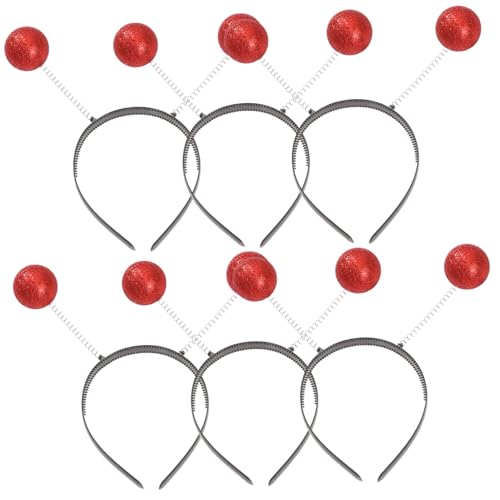 WEKADRIN 6 Stück Glitzer Haarbänder für Kinder und Erwachsene Haarband für Partykostüm Frühlingshaarbänder für Feiern Lustige Kopfbedeckung Lichtecht und Verformungsbeständig von WEKADRIN