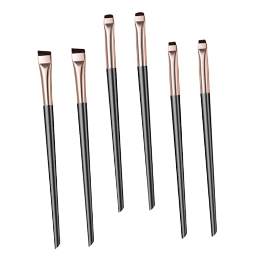 WEKADRIN 6 Stück Teiliges Eyeliner Pinselset für Damen Feine Präzisionspinsel mit Schräger Spitze Langlebig und Kompakt für Präzises Augen Make Up Handlich und Leicht für Unterwegs von WEKADRIN