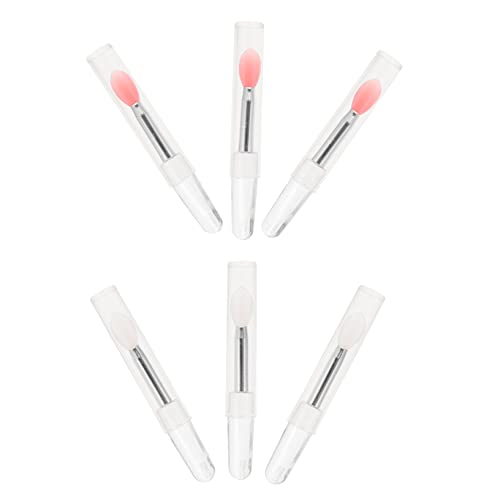 WEKADRIN 6stücke Teiliges Silikon Lippenpinsel Und Augenbrauenapplikator Für Frauen Hautfreundliche Make-up-werkzeuge Für Lippen Und Lidschatten Wiederverwendbar Und Tragbar Für Täglichen g von WEKADRIN