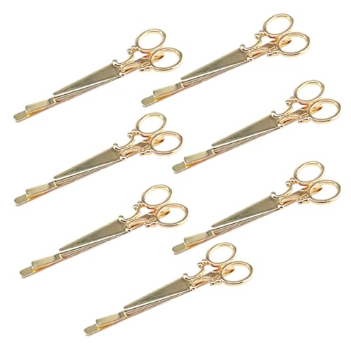 WEKADRIN 7stücke Haarklammern Frauen Scheren Haarspangen Haaraccessoires Für Hochzeiten Und Partys Elegant Und Vielseitig Goldfarben 7 Stück Haarschmuck Für Damen Und Mädchen Für von WEKADRIN