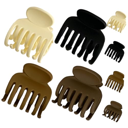 WEKADRIN 8 Stück Teiliges Haarklammer für Damen Kleine Haarklemmen mit Starkem Halt Geeignet für Dickes und Dünnes Haar Vielseitig Einsetzbar bei Arbeit Party und Alltag in Schwarz von WEKADRIN