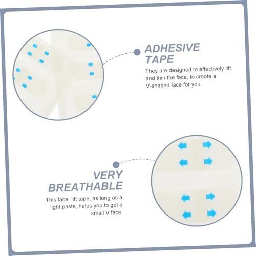 WEKADRIN 80 Stück Unsichtbare Face Lifting Sticker Transparentes Gesichtstape zum Straffen Faltenreduzierung und Doppelkinn minderung Hautfreundliche Langanhaltende von WEKADRIN
