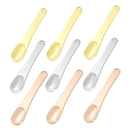 WEKADRIN 9 Stück Teiliges Kosmetikspatel für Augencreme Wiederverwendbare Löffel für Hautpflege Mischung und Probeentnahme für und Mädchen von WEKADRIN
