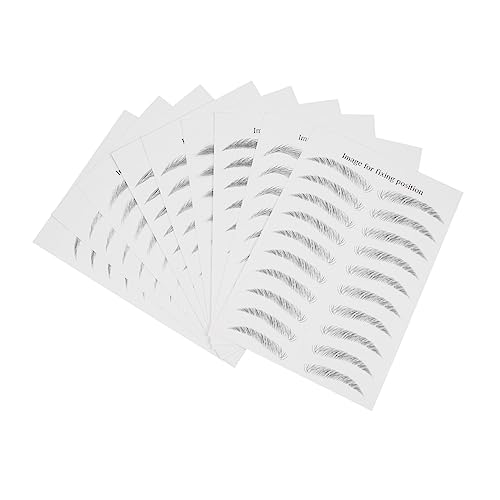 WEKADRIN 9blätter Augenbrauen Aufkleber Wasserfest Temporäre Augenbrauen Tattoos Haarähnliche Augenbrauenformungsaufkleber Makeup Sticker von WEKADRIN