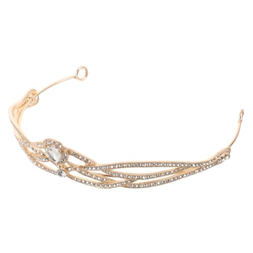 WEKADRIN Barock Krone Braut Haarschmuck mit Strasssteinen Diadem für Frauen Mädchen Hochzeit Party Fotografie Vintage Stil Brautschmuck von WEKADRIN