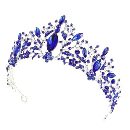 WEKADRIN Barock Stil Krone Haarschmuck Frauen Braut Tiara Strass Haarschmuck Schönes Stirnband für Hochzeit Party Geburtstag Cosplay von WEKADRIN