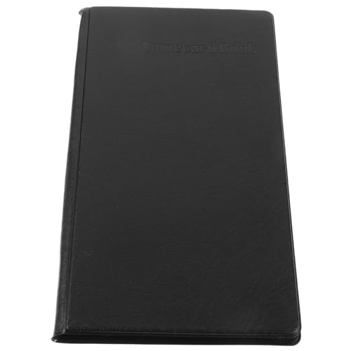 WEKADRIN Business Kartenetui Schwarz Hardcover Visitenkartenmappe für Karten Professioneller Stil Leicht Tragbar Praktisch und Robust von WEKADRIN