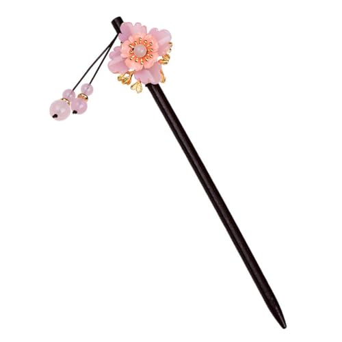 WEKADRIN Chic Chinesischer Haarschmuck Vintage Holz Haarstab Retro Haarnadel Stilvolles Accessoire für Damen Traditioneller Stil für Partys Festivals Zeremonien von WEKADRIN