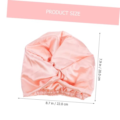 WEKADRIN Doppellagige Schlafhaube aus Satin Verstellbare Haarkappe für Frauen Schützt Haare Beim Duschen Schlafen und Make Up Verhindert Haarbruch und Hält Kopfhaut Sauber von WEKADRIN
