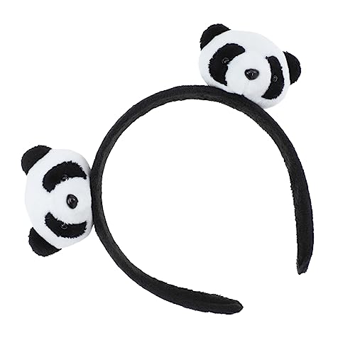 WEKADRIN Panda Haarband Für Kinder Und Mädchen Plüsch Cartoon Ebene Stirnband Niedliches Haarschmuck Accessoire Für Verschiedene Anlässe Elastisches Und Bequemes Design Für Partys Und von WEKADRIN
