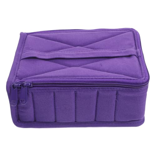 WEKADRIN Fächer Aufbewahrungstasche für Ätherische Öle Stoßfester Organizer mit Trennfächern Wasserabweisend Tragbar für Reisen Geeigneter Raum für Flaschen Zufällige Farbe Zufällige Farbe von WEKADRIN