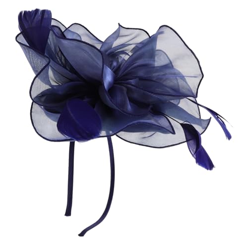 WEKADRIN Retro Plume Haarclip Mit Blumen-design Für Kopfbedeckung Für Karneval Hochzeiten Und Festlichkeiten Stilvolles Accessoire Mit Federn Und Tüll von WEKADRIN