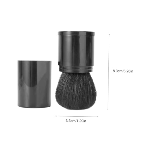 WEKADRIN Flexible Wiederverwendbare Puderquaste Waschbar Tragbar Weicher Make up applikator für Präzises Auftragen Kosmetisches Zubehör Schwarzer Kosmetikpuder pinsel für Frauen von WEKADRIN
