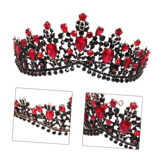 WEKADRIN Geburtstagskrone mit Kristallen Braut Tiara Haarschmuck Langlebiges Diadem für Hochzeit Brautjungfer Damen Leichtes Funkelndes Bridal Headpiece von WEKADRIN