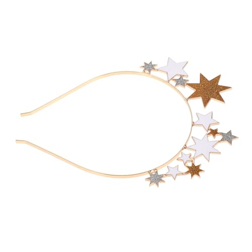 WEKADRIN Glänzendes Stern Haarband aus Legierung Modischer Haarschmuck für Damen Bequemer Party Kopfschmuck Langlebiges Stirnband für Geburtstag Karneval Weihnachten Silvester von WEKADRIN
