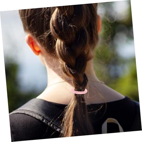 WEKADRIN Glitzernde Elastische Haarbänder mit Strasssteinen Farbenfroher Ponytail halter Weiches Haarschonendes Accessoire für Damen und Mädchen Multifunktional als Armband Tragbar von WEKADRIN