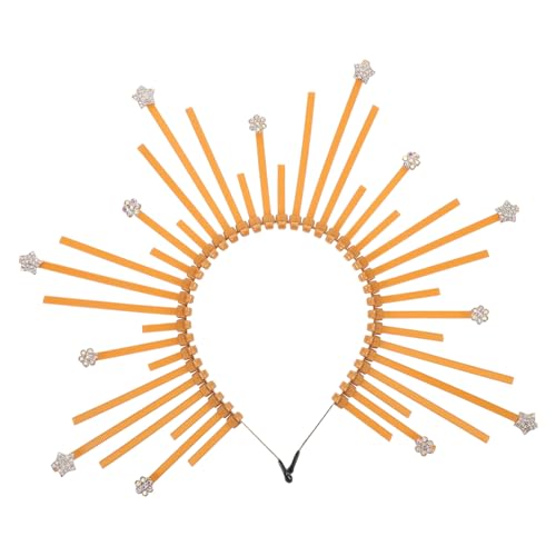 WEKADRIN Göttinnen krone Stirnband mit Strasssteinen Eleganter Vintage Kopfschmuck für Damen Komfortabler Sitz Partyfestivals Karneval Cosplay Haarschmuck von WEKADRIN