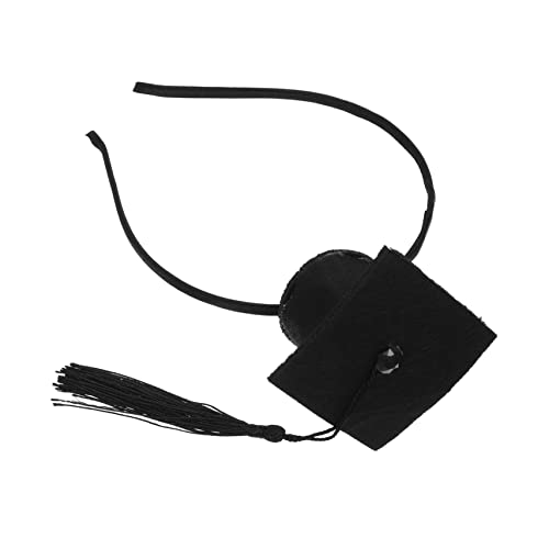 WEKADRIN Graduation Party Haarband mit Doktorhut und Quaste Abschlussaccessoire für Absolventen Festliches Stirnband für Graduierungsfeier Langlebig und Rutschfest Perfektes für Graduierte von WEKADRIN