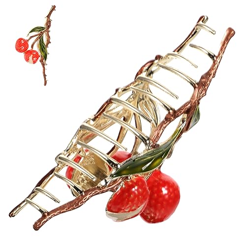 WEKADRIN Große Haarspange Haarklammern Für Frauen Große Haarspange Kieferclips Für Haare Rot von WEKADRIN