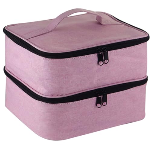 WEKADRIN Große Makeup Bag Kosmetiktasche mit Tragegriff Multifunktionale Aufbewahrungstasche für Reisen und Zuhause Leichtes Strapazierfähiges Material Praktischer Make up Organizer für von WEKADRIN