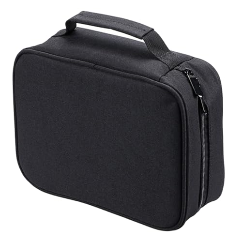 WEKADRIN Große Marker Stifttasche Fächer Stifteetui Leicht Tragbar für Künstler Schüler Marker Aufbewahrung Tasche Schwarz von WEKADRIN