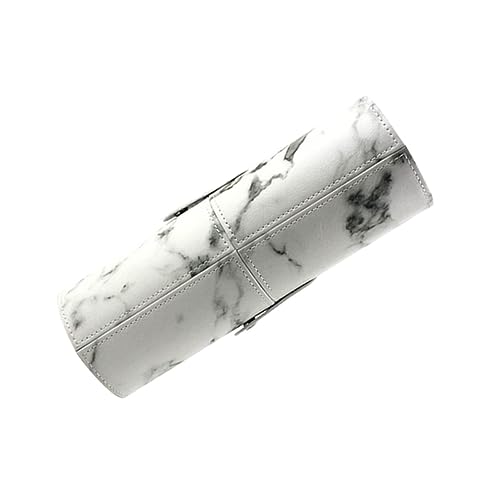 WEKADRIN Große Marmorierte Kosmetiktasche PU Tragbarer Make Up Pinsel Organizer Leicht Kompakt Praktisch Für Reisen Und Zuhause von WEKADRIN