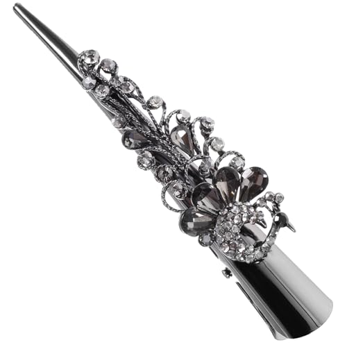 WEKADRIN Große mit Entenschnabel design Vintage Haarschmuck für Frauen und Mädchen Rutschfeste Haarklammer für Dünnes Haar Modische Strass haarspange für Alltag und Feierlichkeiten von WEKADRIN