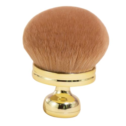 WEKADRIN Großer Multifunktionaler Puder Rougepinsel Weiche Synthetische Fasern Goldfarbener Make up pinsel für Puderfoundation und Setting Powder Vielseitig Einsetzbar für Frauen Elegantes von WEKADRIN