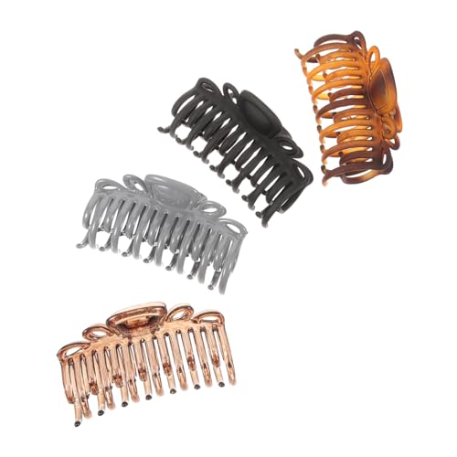 WEKADRIN 4stücke Großes Haarklammern Für Damen Teiliges Mit Leopardenmuster Und Transparenten Haarklammern Rutschfest Für Haartypen Für Alltag Und Besondere Anlässe von WEKADRIN