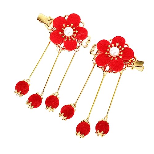 WEKADRIN Haarnadeln Chinesischer Stil mit Quaste Retro Haarspangen für Mädchen Langlebige Sichere Haarschmuck Accessoires für Junge Mädchen Einfach zu Befestigen Dekorativ und Rutschfest von WEKADRIN