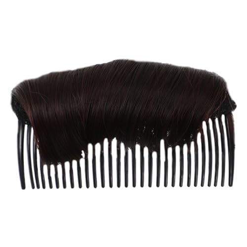 WEKADRIN Haarpolster zum Volumenstyling Bump Up Haarkissen Dunkelbraun Voluminöses Styling Tool für Damen und Mädchen Retro Haarklammer für Hochsteckfrisuren und Alltag von WEKADRIN