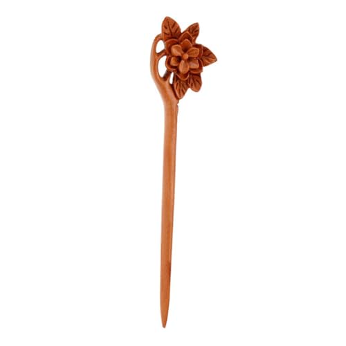 WEKADRIN Handgefertigter Grüner Sandelholz Haarstab mit Blumenmotiv Eleganter Retro haarschmuck für Hochzeiten Partys und Hanfu Leichter Langlebiger Haarnadel für Damen und Mädchen Fester von WEKADRIN