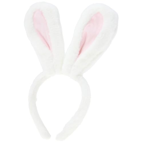 WEKADRIN Hasenohren Haarreif Kuscheliges Kostüm Accessoire Party Dekoratives Stirnband mit Festem Sitz für Fasching Karneval Cosplay und Fotospaß von WEKADRIN