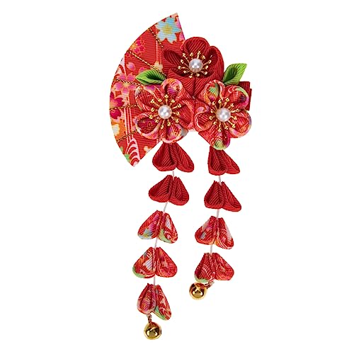 WEKADRIN Japanese Style Haarschmuck mit Langem Quasten und Haarnadel Accessoire für Mädchen Geeignet für Geburtstagsfeiern Hochzeiten und Besondere Anlässe von WEKADRIN