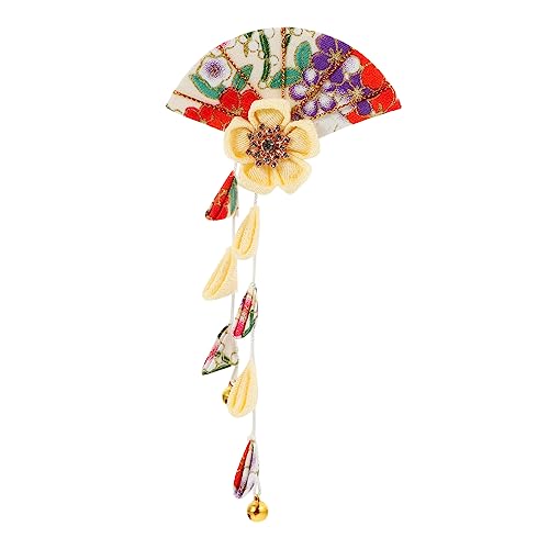 WEKADRIN Japanischer Kimono Haarclip mit Quasten Haarschmuck für Damen für Yukata Hanfu und Besondere Anlässe Gelb WEKADRIN Japanischer Kimono Haarclip mit Quasten Haarschmuck für Damen für Yukata Hanfu und Besondere Anlässe Gelb von WEKADRIN