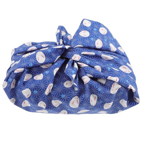 WEKADRIN Japanisches Furoshiki Geschenkverpackungstuch Leichtes Baumwoll Handtuch mit Traditionellem Hasenmotiv Vielseitig Verwendbar als Bento Wrap Geschenkbox Verpackung und Dekoration von WEKADRIN