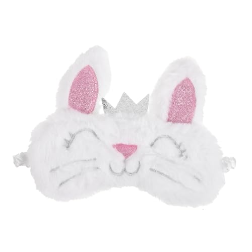 WEKADRIN Kaninchen Plüsch Schlafmaske Augenabdeckung Für Mädchen Reisen Schlafen Entspannen Im Flugzeug Zug Auto Elastisches Band Mit Bequemlichkeit von WEKADRIN
