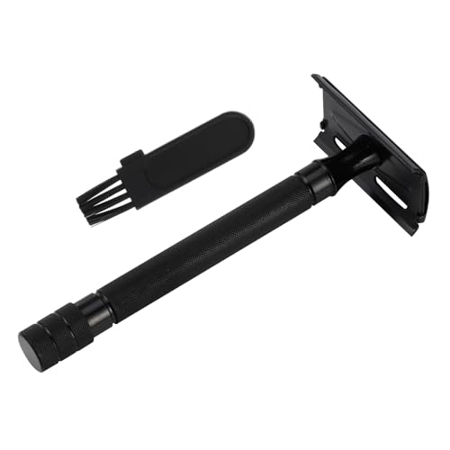 WEKADRIN Klassischer Doppelseitiger Rasierer aus Langlebigem Metall für Präzises Gesichtshaar shaving Wiederverwendbar Sicher und Hautfreundlich Geeignet für Herren und Damen von WEKADRIN