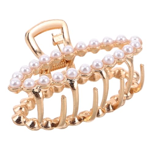 WEKADRIN Haarspangen Mit Perlen Für Frauen Und Mädchen Kleine Haarspange Dekorative Haarspangen Aus Metall Rutschfeste Haar-accessoires Für Dickes Dünnes Lockiges Haar von WEKADRIN