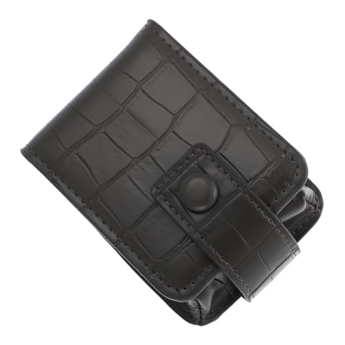 WEKADRIN Kompakte Kosmetiktasche aus Langlebigem Leder mit Integriertem Spiegel Tragbare Lippenstift Aufbewahrungstasche für Unterwegs Praktisches Makeup Accessoire Geeignet für Damen und von WEKADRIN