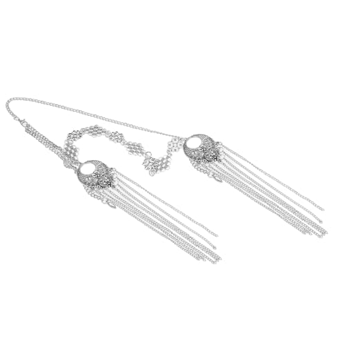 WEKADRIN Kopfkette Mit Quaste Aus Metall Retro Stirnschmuck Vintage Kopfschmuck Für Hochzeit Und Tanzperformance Antikes Finish Langlebiges Haarschmuck-accessoire von WEKADRIN