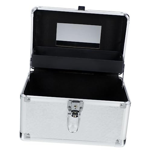 WEKADRIN Kosmetikkoffer Großer Multifunktionaler Schminkkoffer mit Tragegriff Mehrschichtige Aufbewahrungsbox Tragbarer Make up Organizer Reise Kosmetiktasche von WEKADRIN