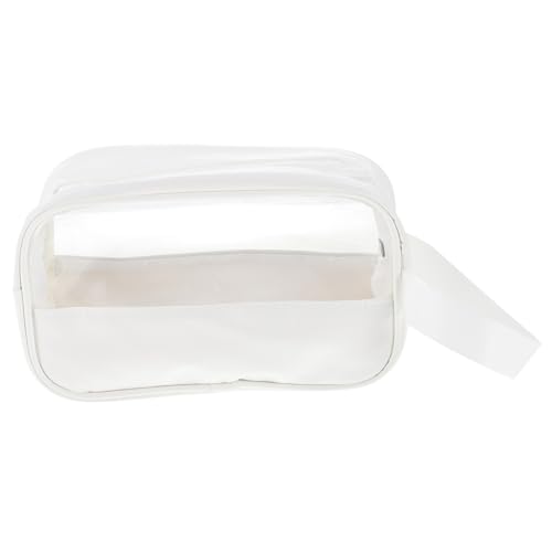 WEKADRIN Kosmetiktasche Aus Pu Für Damen Transparent Mit Reißverschluss Reise Und Waschtasche Einfach Und Langlebig von WEKADRIN