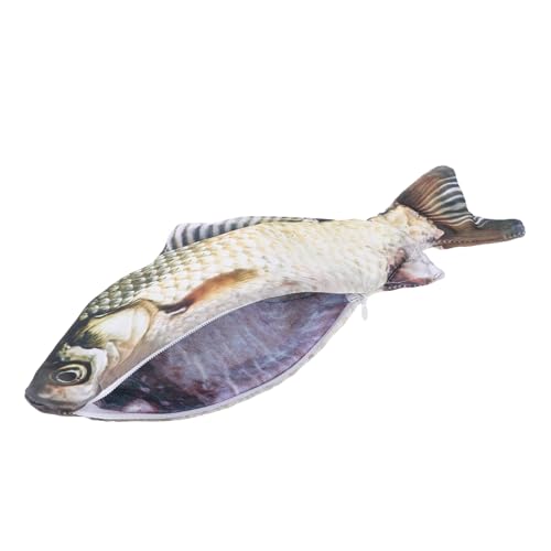 WEKADRIN Kreative Stiftetasche Fischform Große Kapazität Lustiges Federmäppchen Schreibwarenhalter für Schüler und Freunde von WEKADRIN